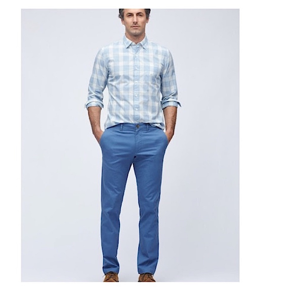 Bonobos Stretch Washed Chino Pants 33/30 - Blue Horizon